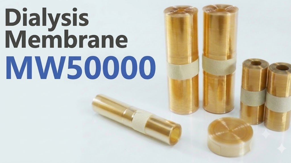 Dialysis Membrane, 33ft, MW cutoff 50000