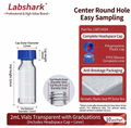Labshark screw thread GPC vials. 100 pieces