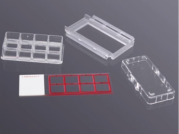 LABSELECT 8-well Cell culture chamber slide, 96 packs