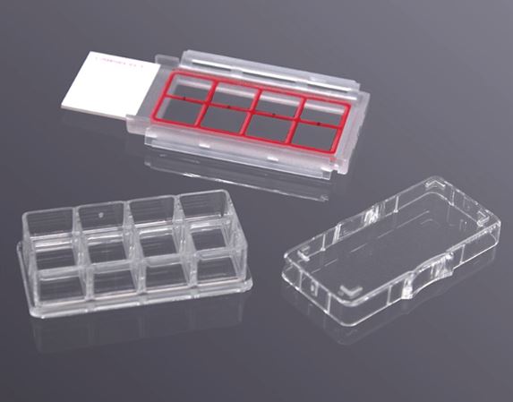 LABSELECT 8-well Cell culture chamber slide, 96 packs