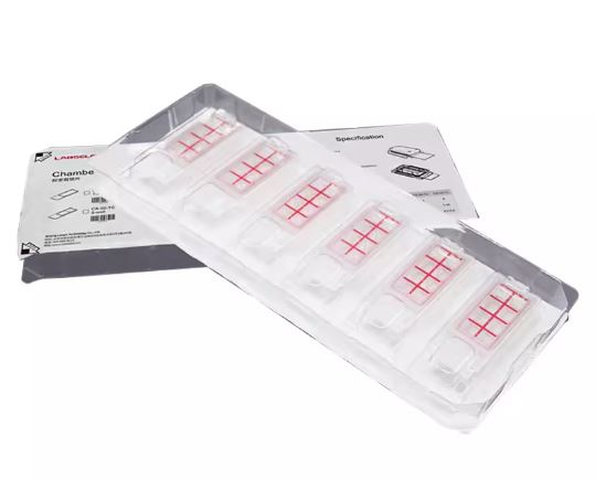 LABSELECT 8-well Cell culture chamber slide, 96 packs